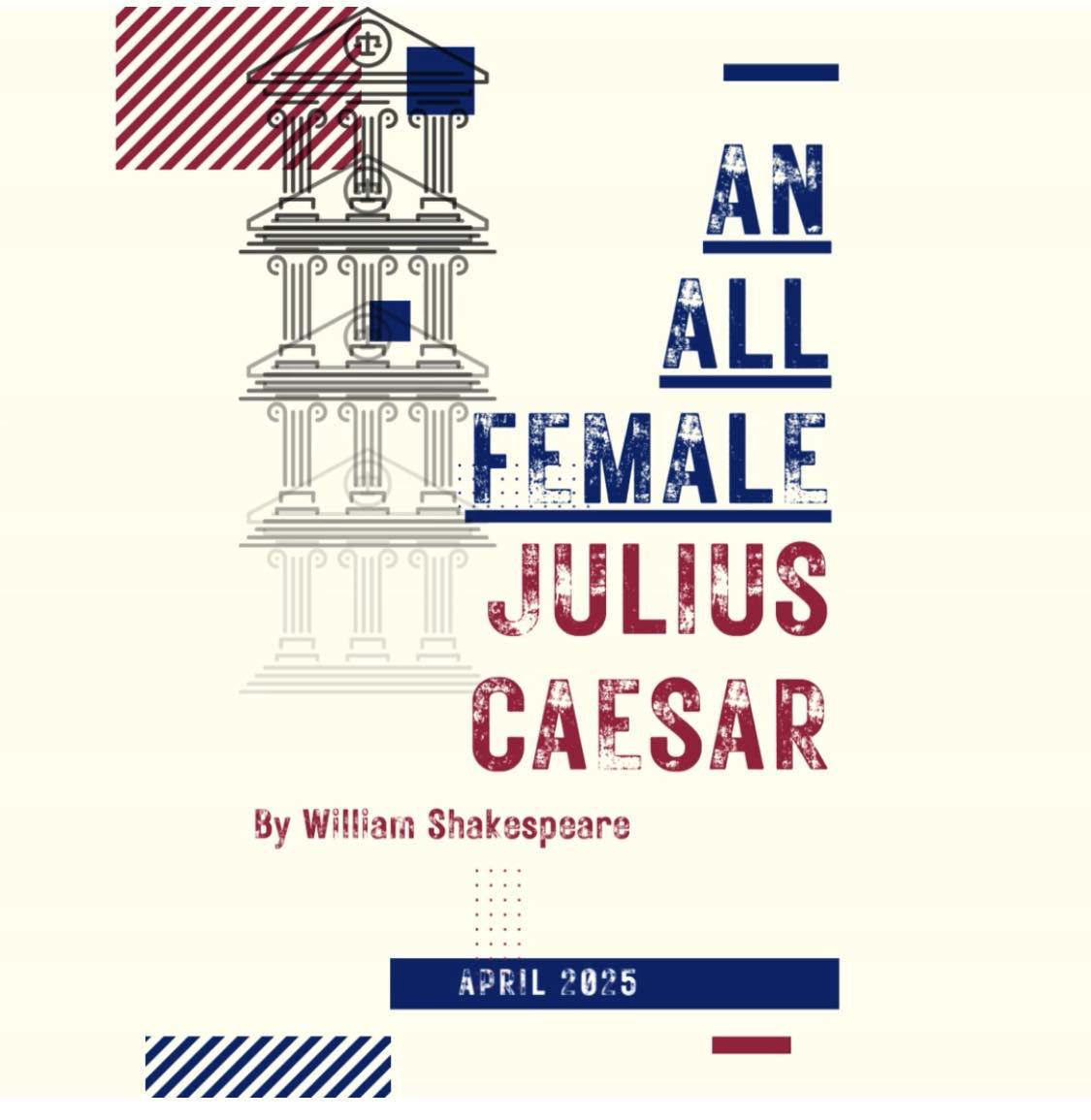 An All Female Julius Caesar Poster
